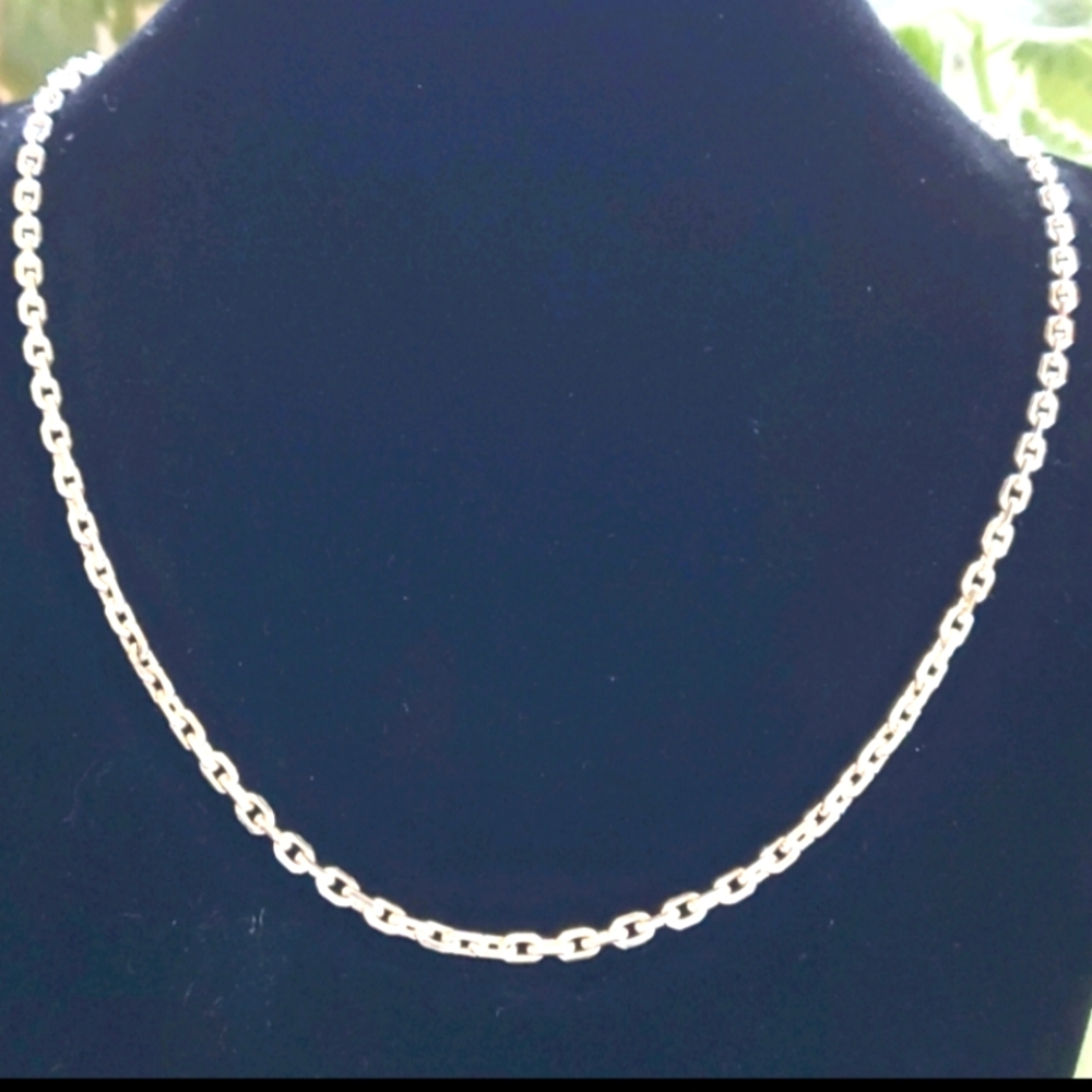 Silver Mariner Link Chain Necklace